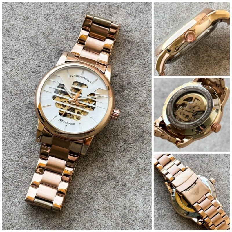 Emporio Armani Meccanico Gold