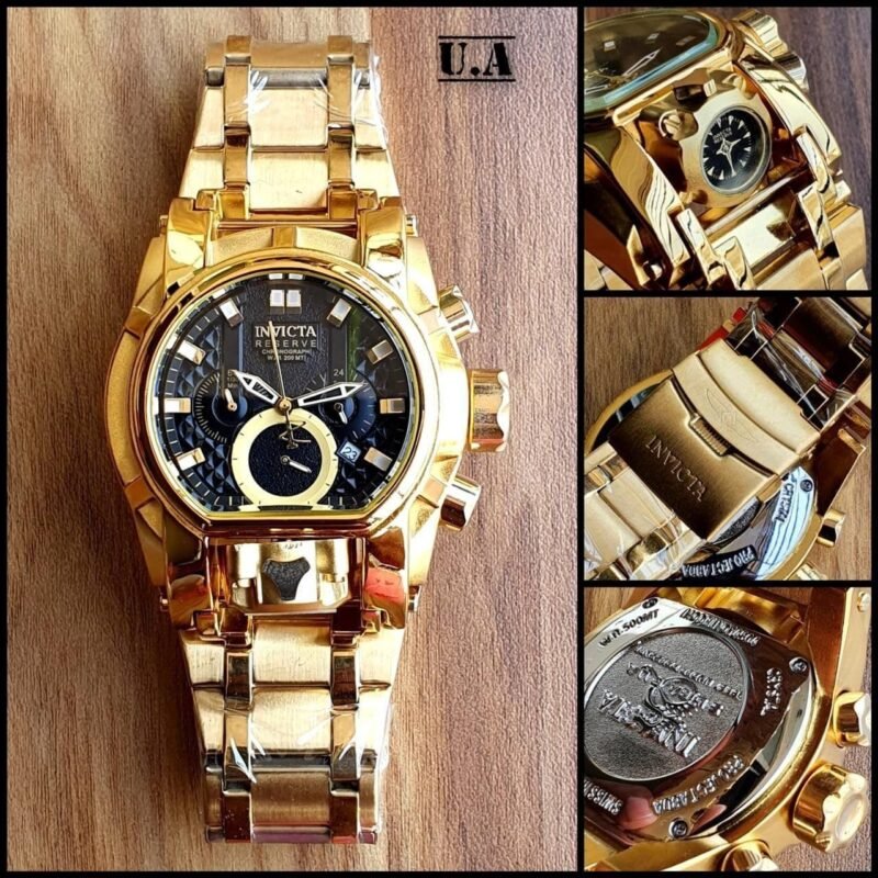 INVICTA RESERVE Gold & Black
