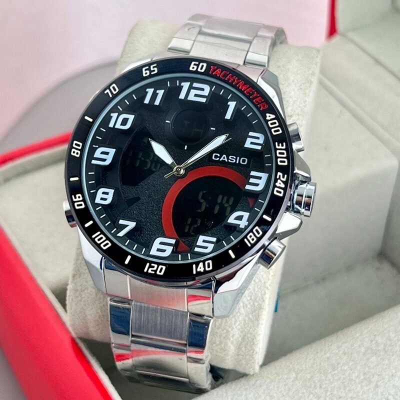 Casio For Men's Silver