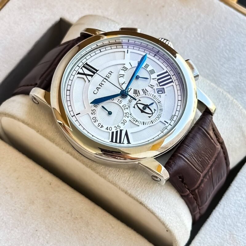 Cartier Men's Brown & Silver