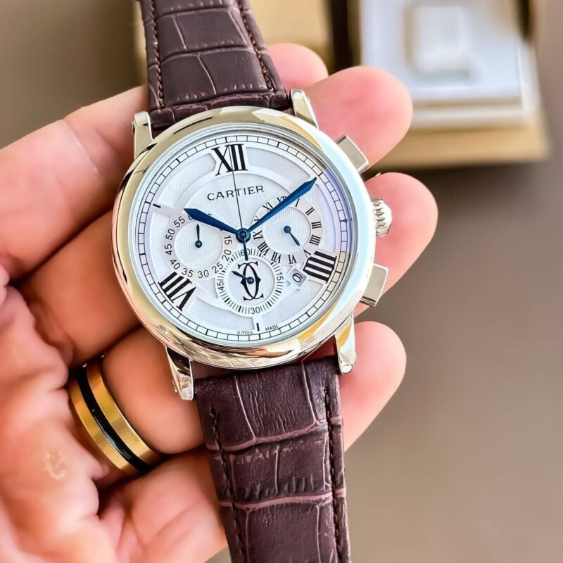 Cartier Men's Brown & Silver