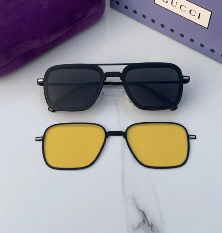 Gucci 3 in 1 Sunglass Black Frame