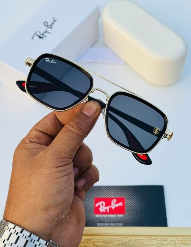 Rayban Sunglass Black & Gold