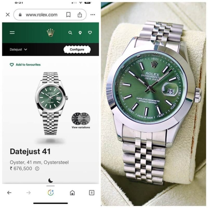Rolex DateJust Green Dial