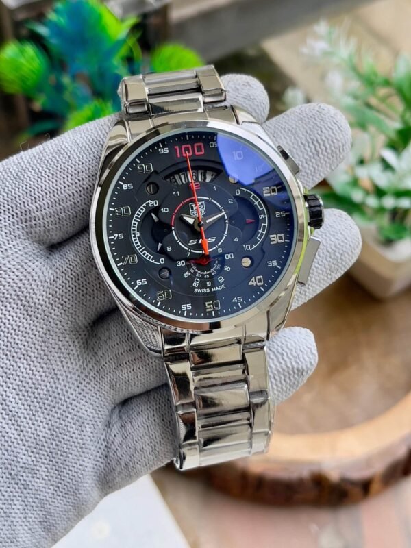 Tag Heuer SLS Silver & Black