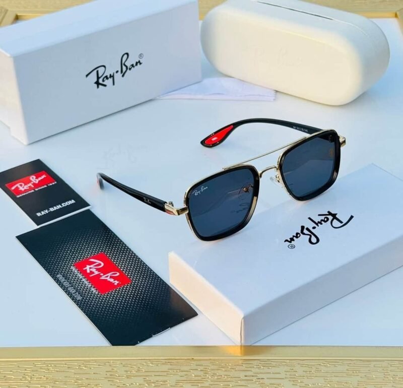 Rayban Sunglass Black & Gold