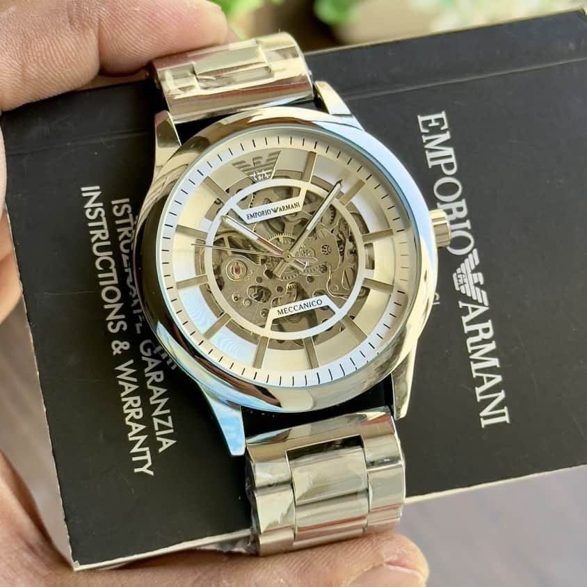 Armani AR 1947 Silver Dial
